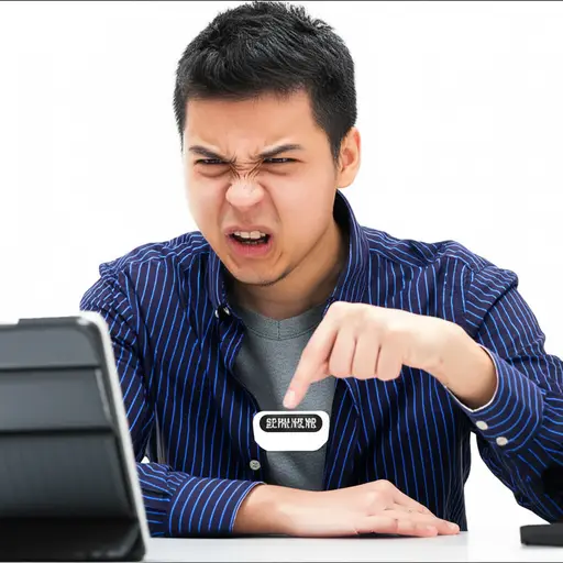 当我按下答题按钮时，我感到非常生气。