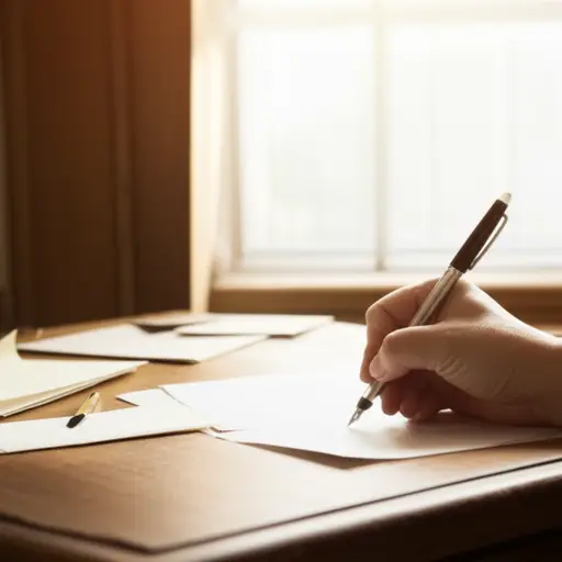 她在书房里写了一下午的信。