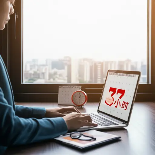 我每周工作37小时。