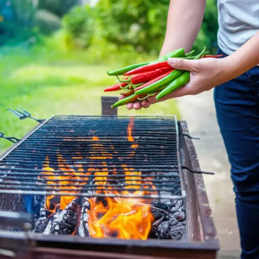 你能烤一下这些辣椒吗？