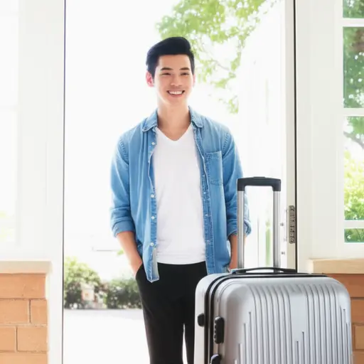 我的一个表亲下周要来看我。