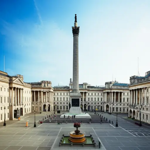 纳尔逊纪念柱是特拉法加广场上著名的纪念碑。