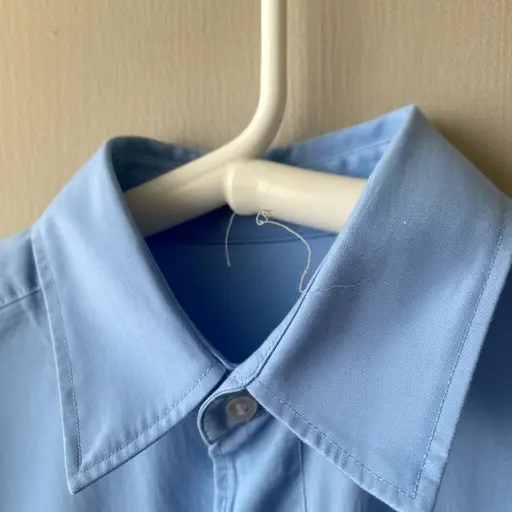 我衬衫上的一颗纽扣掉了。