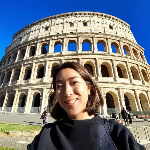 她来自意大利。