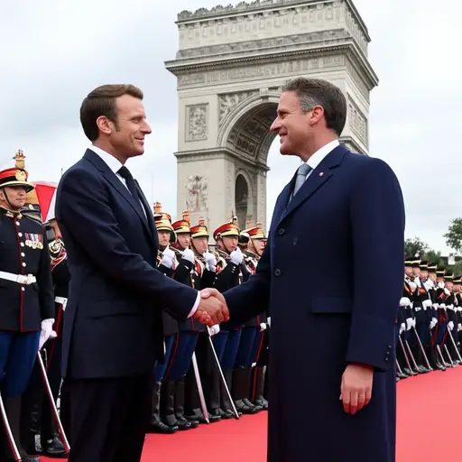 总统对法国的访问非常成功。