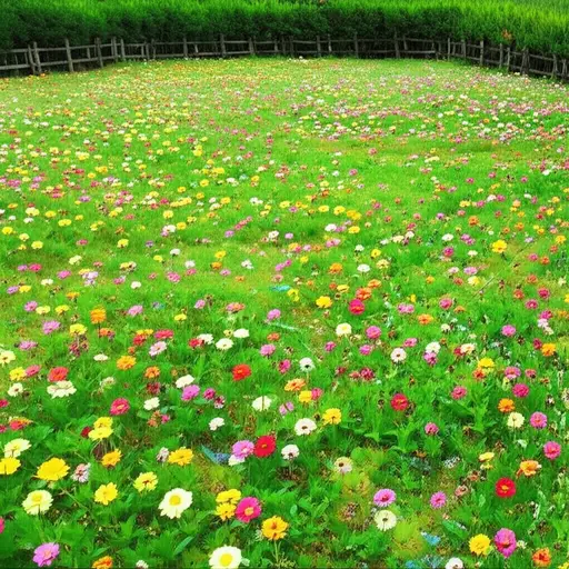 我的花园里长了一些野花。