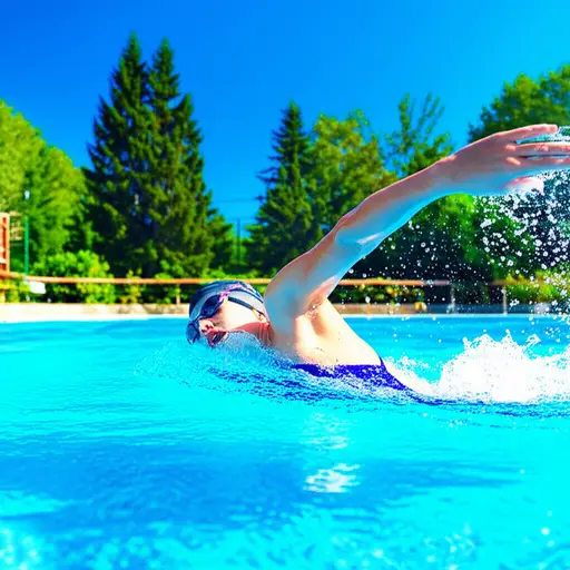 游泳是一项对健康有益的运动。