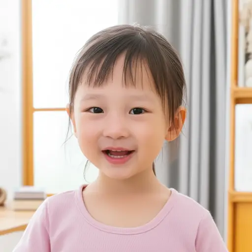 我妹妹快六岁了。