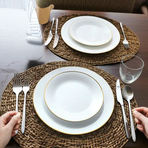 我总是在晚餐前摆桌子。