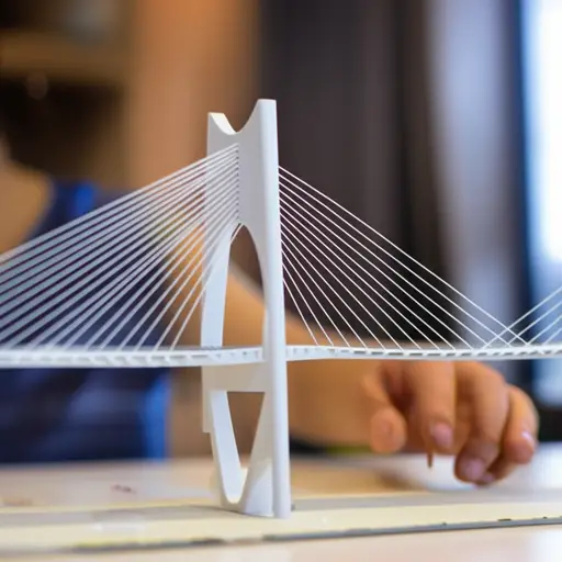 通过看这个模型，你能更好地了解桥的样子。