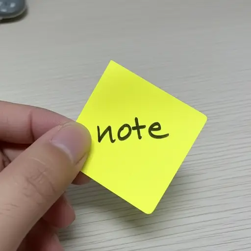 我收到了你的便条。