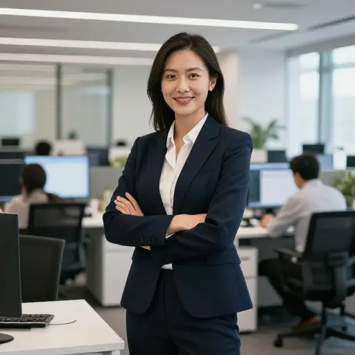 经过多年的奋斗，她终于作为一名科技企业家取得了巨大成功。