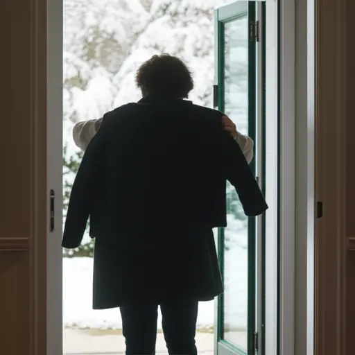 穿上你的外套——外面很冷。