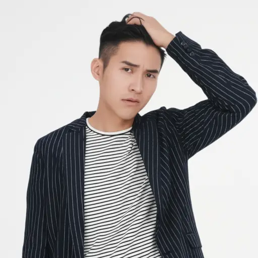 他挠了挠自己的脑袋，觉得有点痒。