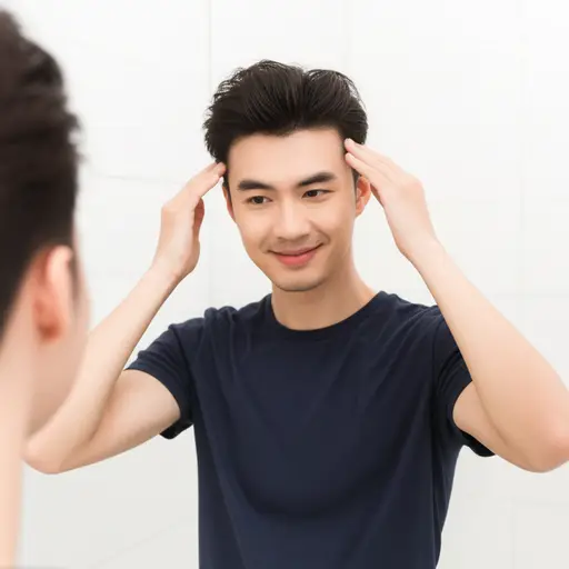 我能想象他换新发型的样子；那会很适合他。