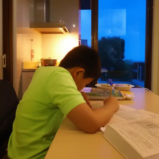 请及时完成作业，以便赶上晚饭。