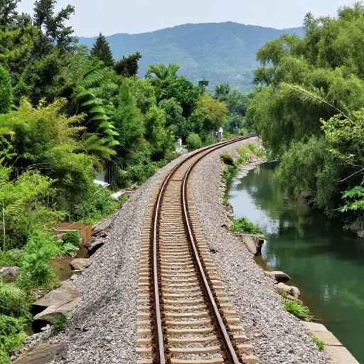 风景优美的小凑线沿着养老川运行。