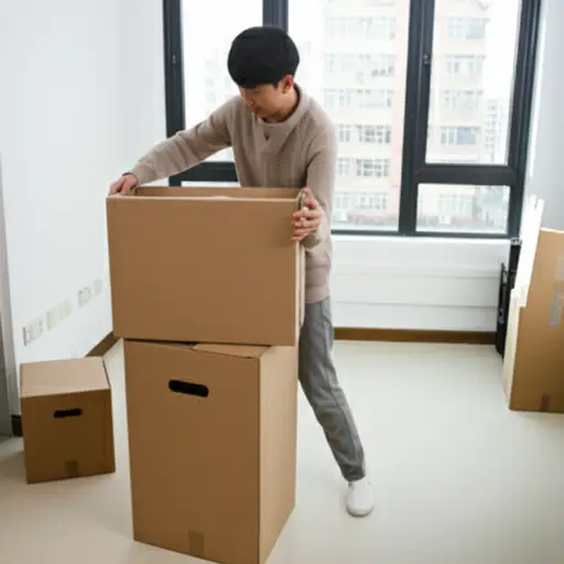 他决定搬出去找一套新公寓。