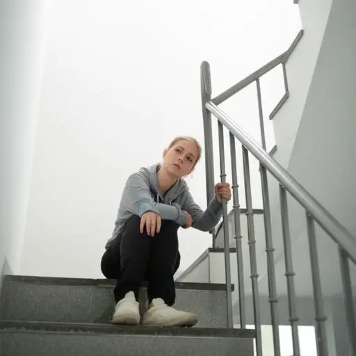 她虚弱得爬不动楼梯了。