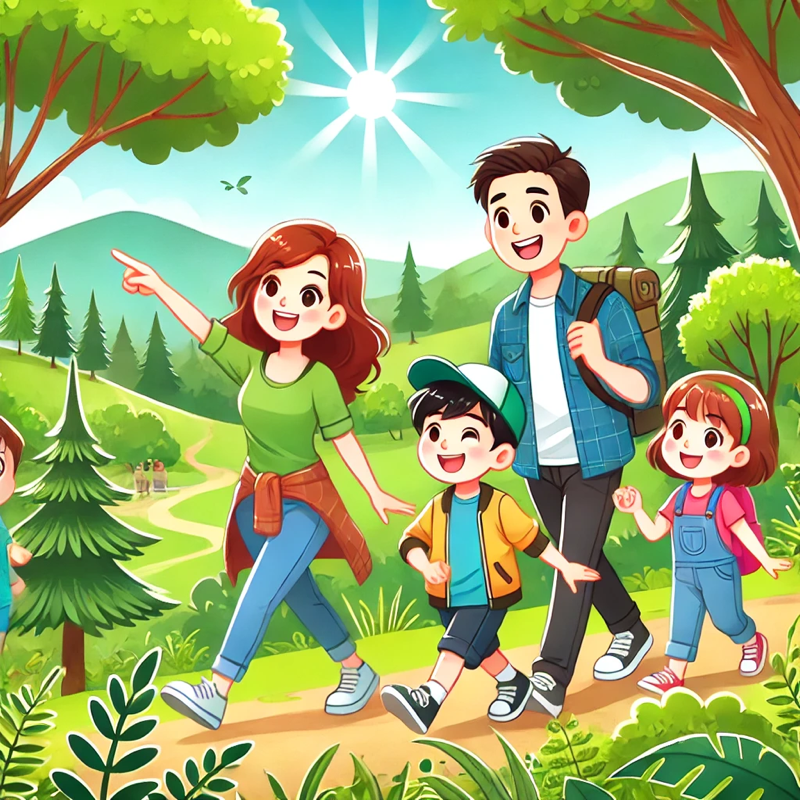 我们打算这个周末去自然公园旅行。