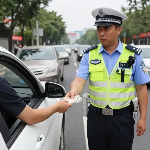 在一些国家，人们贿赂交警以避免罚款是常见的。