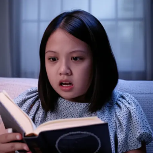 那个可怕的故事让她感到害怕。