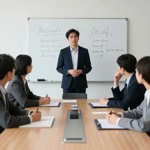 团队发生分歧后，经理召开会议以缓和气氛。