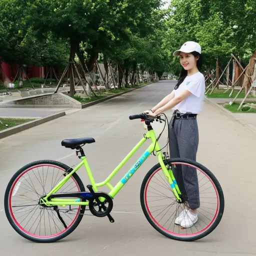 这是她的新自行车。