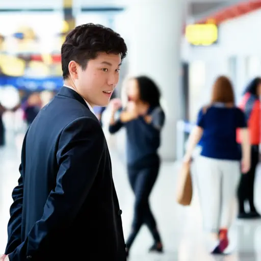 对不起——我不是故意要挤到你前面的。