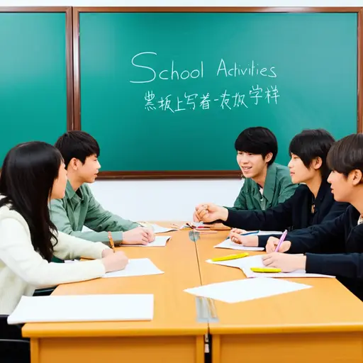 首先我们谈论了一个常见话题，比如学校活动。