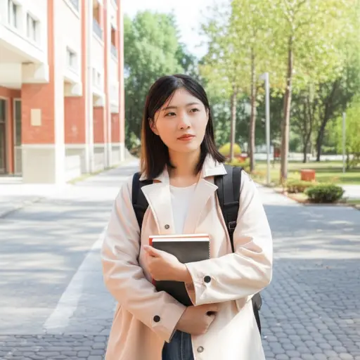 她在大学的最后一年。