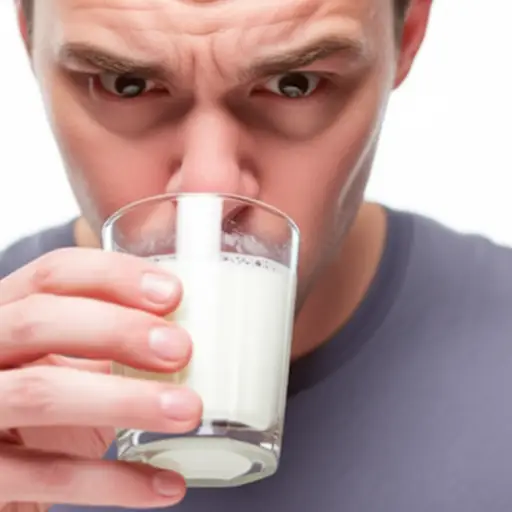 这牛奶尝起来很酸。