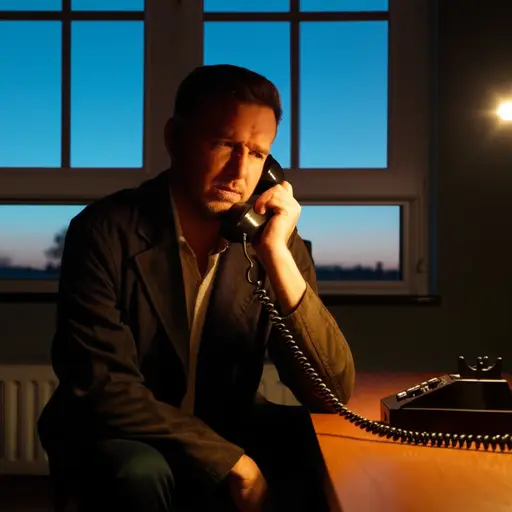 他在电话旁一等就是好几个小时。