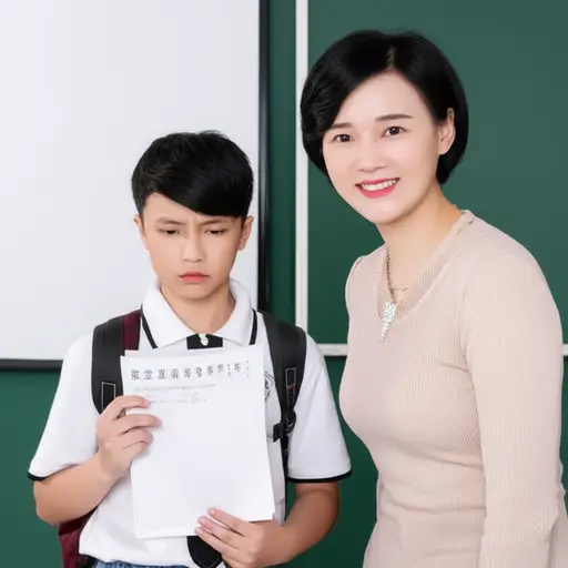 “我不太擅长数学。”“不，你擅长！你得了全班最高分。”