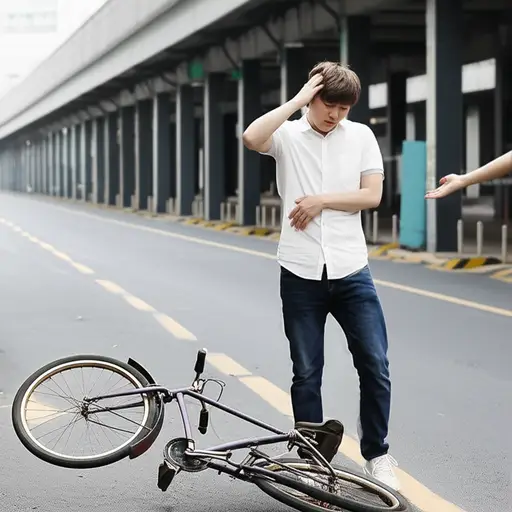 你能帮我推一下这辆自行车吗？它太重了。