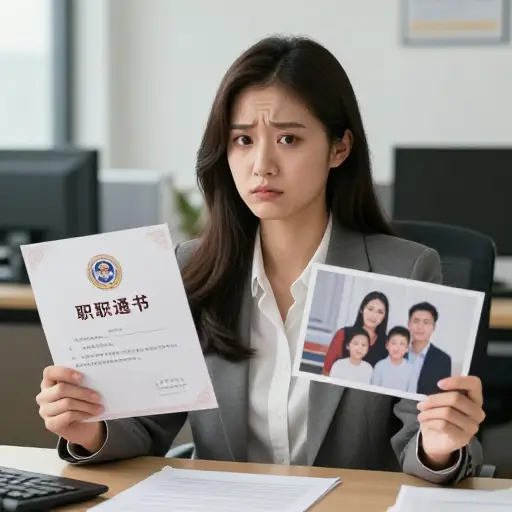 她在接受升职和留在目前靠近家人的职位之间难以抉择。