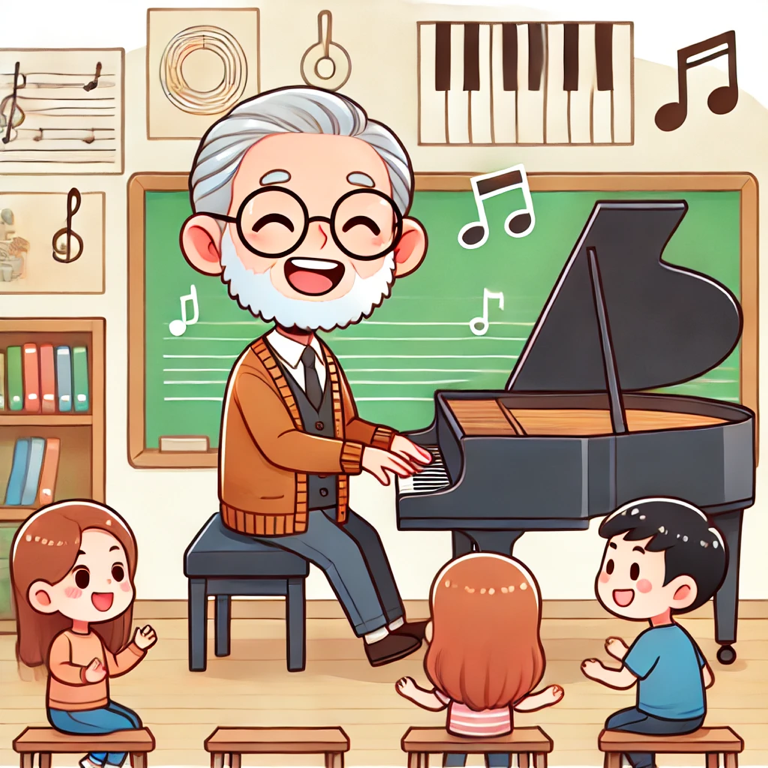 他年轻吗？不，他不年轻，他老了。