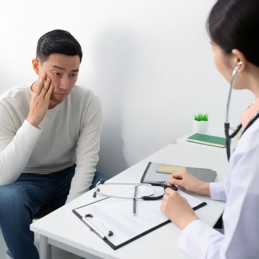 我认为他患了某种疾病。