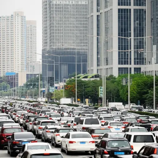 交通堵塞导致了严重的混乱，车辆完全无法前进。