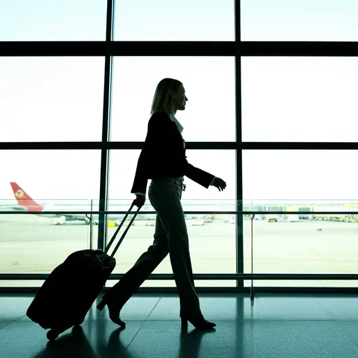 她出差去了外地。