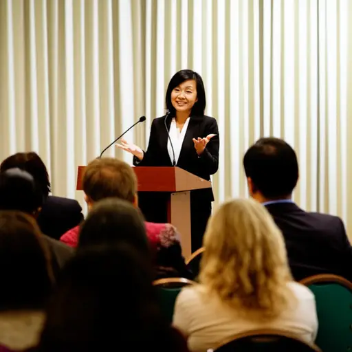 她说一口地道的英语。