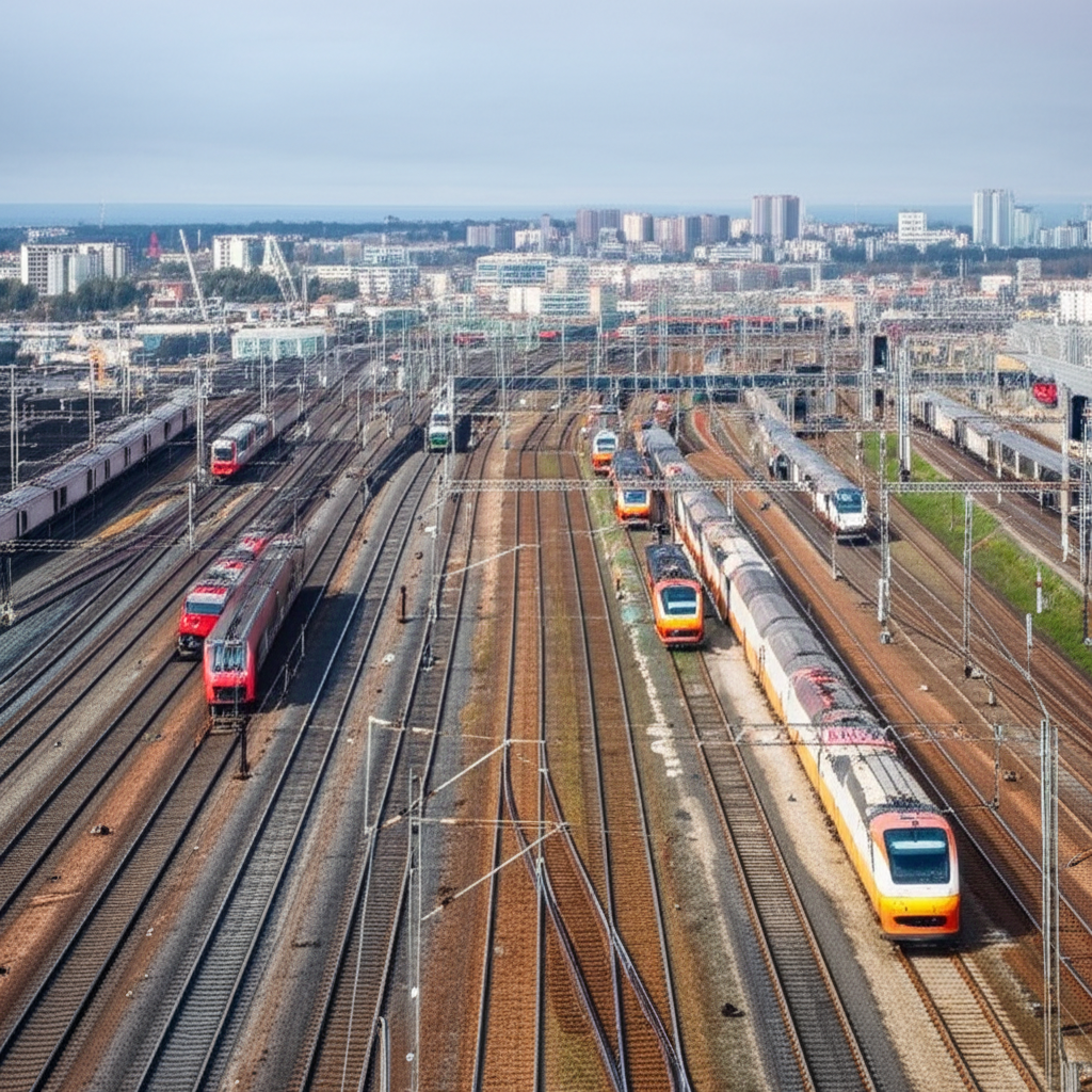 火车站很繁忙。