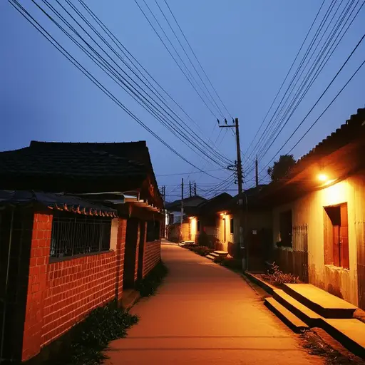 这个村庄去年终于用上了稳定的电力。