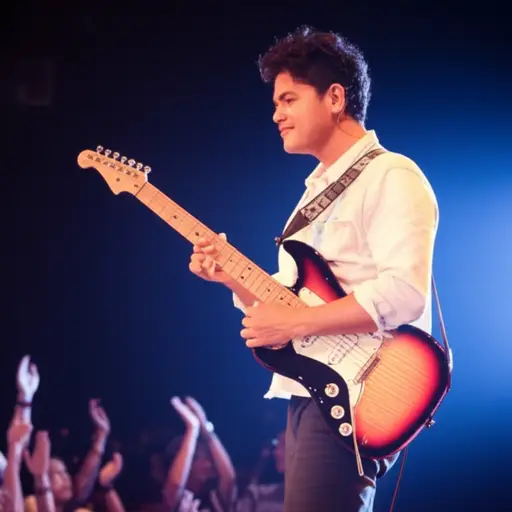 他梦想成为一名摇滚明星。