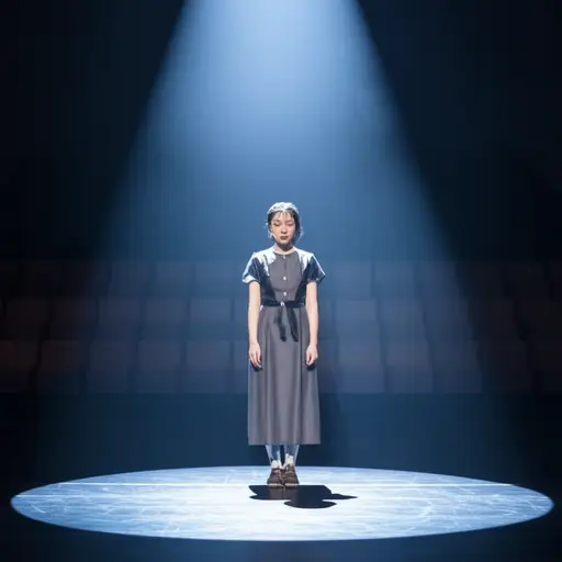 她有才能，但缺乏自信。