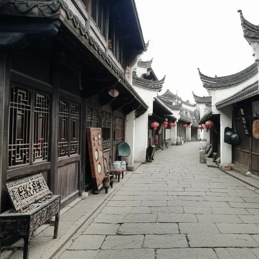 老城区有一家卖古董的商店。