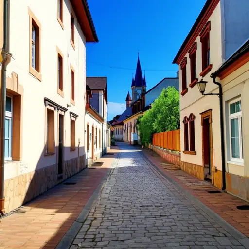 她出生在一个小镇。