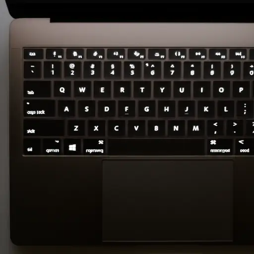 我的新电脑配了一个背光键盘。