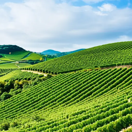 这个多山的地区出产优质的葡萄酒。