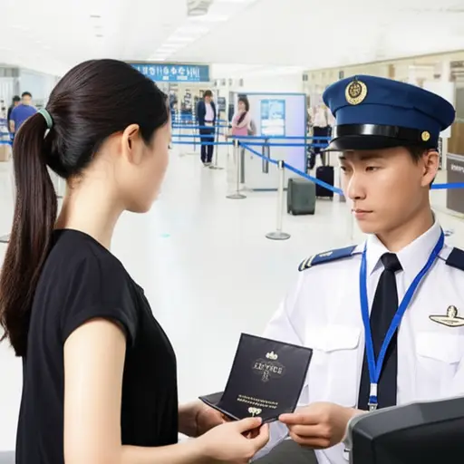 在移民检查点，他们怀疑她持有虚假文件。